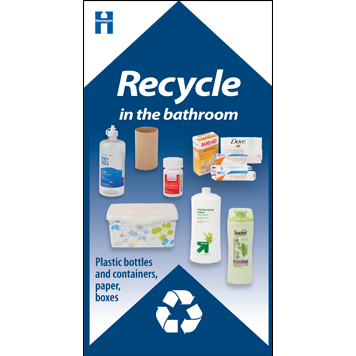 Recycling label for the bathroom thumbnail