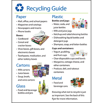 Recycling guide - large print thumbnail
