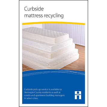 Curbside mattress recycling flyer thumbnail