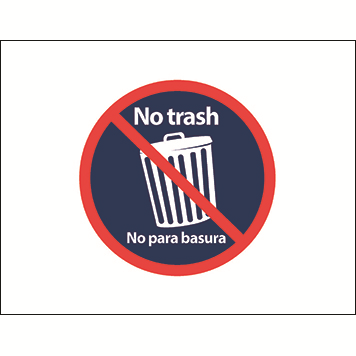 Recycling, no trash label thumbnail