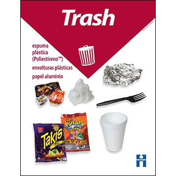 Breakroom trash poster in Spanish thumbnail