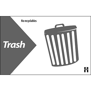 Trash Small Dumpster Label (Gray) thumbnail