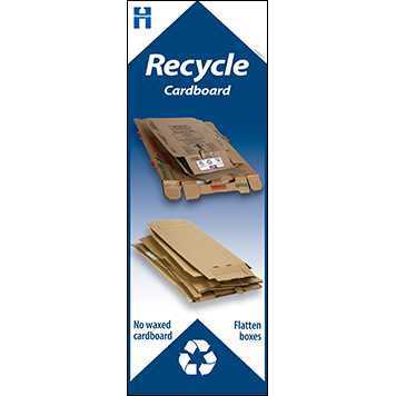 Cardboard recycling container label thumbnail