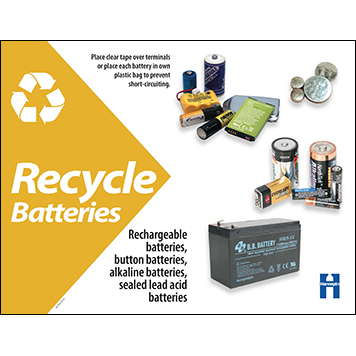 Battery recycling poster — large thumbnail
