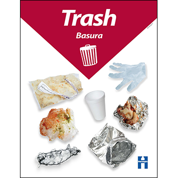 Commercial Kitchen Trash Poster (Red) thumbnail