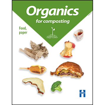 School cafeteria organics recycling poster thumbnail