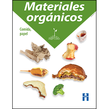 Spanish school cafeteria organics recycling poster thumbnail
