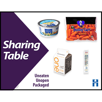 Sharing table sign: refrigerated items only  thumbnail