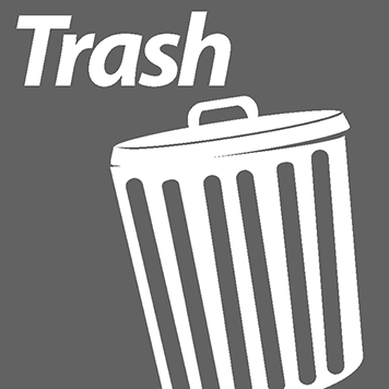 Trash Lid Sticker (Gray) thumbnail